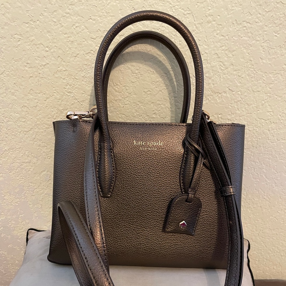 Kate spade Eva Satchel Metallic Ash
